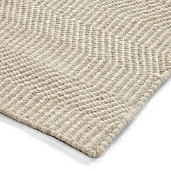 Alfombra de Lana - Larkana (beige/blanco)