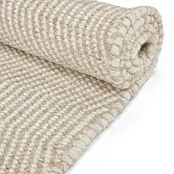 Alfombra de Lana - Larkana (beige/blanco)