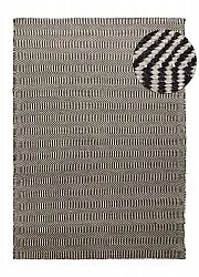 Alfombra de Lana - Larkana (beige/negro)