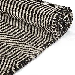 Alfombra de Lana - Larkana (beige/negro)