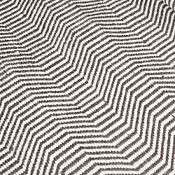 Alfombra de Lana - Larkana (marrón/blanco)