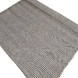 Alfombra de Lana - Larkana (marrón/blanco)