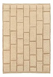 Alfombras de pelo largo - Leknes Hand Woven Wool Shaggy (crema)