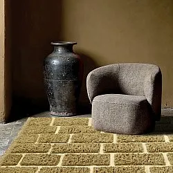 Alfombras de pelo largo - Leknes Hand Woven Wool Shaggy (verde)