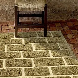 Alfombras de pelo largo - Leknes Hand Woven Wool Shaggy (verde)