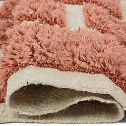 Alfombras de pelo largo - Leknes Hand Woven Wool Shaggy (terracota)