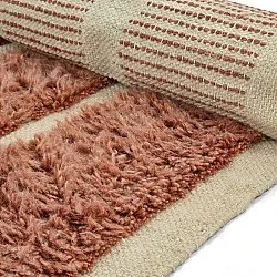 Alfombras de pelo largo - Leknes Hand Woven Wool Shaggy (terracota)