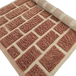 Alfombras de pelo largo - Leknes Hand Woven Wool Shaggy (terracota)