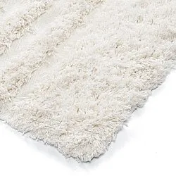 Alfombras de pelo largo - Lindos Natural Cotton Shaggy (blanco)