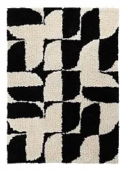 Alfombras de pelo largo - Marvao Natural Cotton Shaggy (blanco roto/negro)