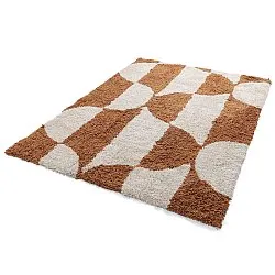 Alfombras de pelo largo - Kalymnos Natural Cotton Shaggy (blanco roto/ocre)