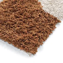 Alfombras de pelo largo - Kalymnos Natural Cotton Shaggy (blanco roto/ocre)