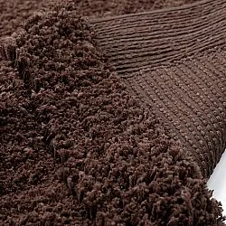 Alfombras de pelo largo - Molyvos Natural Cotton Shaggy (marrón)