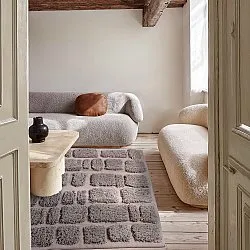Alfombras de pelo largo - Otranto Natural Cotton Shaggy (taupe)
