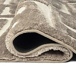 Alfombras de pelo largo - Palmyra (beige/blanco)
