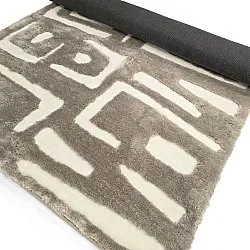 Alfombras de pelo largo - Palmyra (beige/blanco)