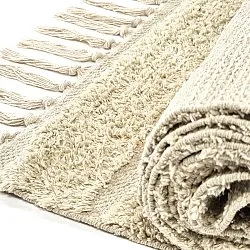 Alfombras de pelo largo - Rani Natural Cotton Shaggy (beige)