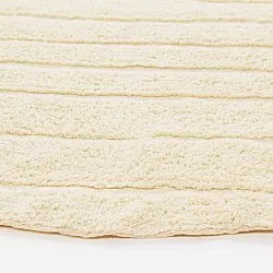 Alfombras redondeadas - Rani Natural Cotton Shaggy (beige)