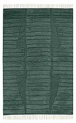 Alfombras de pelo largo - Rani Natural Cotton Shaggy (verde)