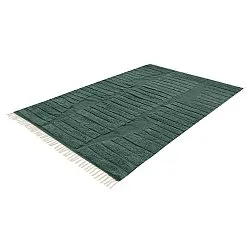 Alfombras de pelo largo - Rani Natural Cotton Shaggy (verde)