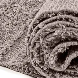 Alfombras de pelo largo - Rani Natural Cotton Shaggy (gris pardo)