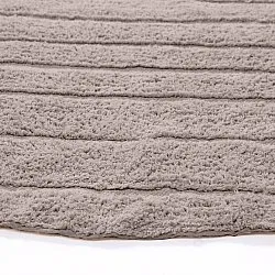 Alfombras redondeadas - Rani Natural Cotton Shaggy (gris pardo)
