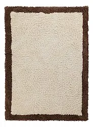 Alfombras de pelo largo - Sagres Natural Cotton Shaggy (blanco roto/marrón)