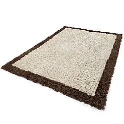 Alfombras de pelo largo - Sagres Natural Cotton Shaggy (blanco roto/marrón)