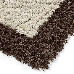 Alfombras de pelo largo - Sagres Natural Cotton Shaggy (blanco roto/marrón)