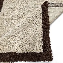 Alfombras de pelo largo - Sagres Natural Cotton Shaggy (blanco roto/marrón)