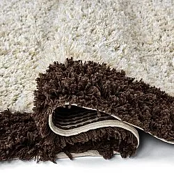 Alfombras de pelo largo - Sagres Natural Cotton Shaggy (blanco roto/marrón)