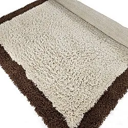 Alfombras de pelo largo - Sagres Natural Cotton Shaggy (blanco roto/marrón)