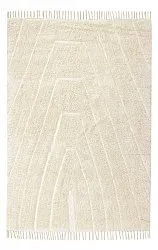 Alfombras de pelo largo - Sivia Natural Cotton Shaggy (blanquecino)