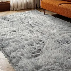 Alfombras de pelo largo - Sohar (gris claro)