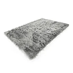 Alfombras de pelo largo - Sohar (gris claro)