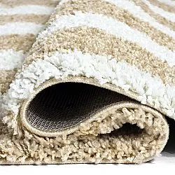 Alfombras de pelo largo - Tamri (beige/blanco)