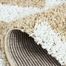 Alfombras de pelo largo - Tamri (beige/blanco)