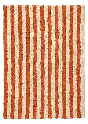 Alfombras de pelo largo - Thira Stripe Cotton Shaggy (amarillo claro/naranja claro)