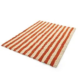 Alfombras de pelo largo - Thira Stripe Cotton Shaggy (amarillo claro/naranja claro)