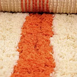Alfombras de pelo largo - Thira Stripe Cotton Shaggy (amarillo claro/naranja claro)