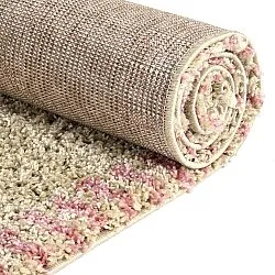 Alfombras de pelo largo - Tiznit (beige/rosa)