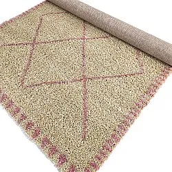 Alfombras de pelo largo - Tiznit (beige/rosa)