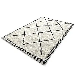 Alfombras de pelo largo - Tiznit (blanco/negro)