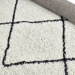 Alfombras de pelo largo - Tiznit (blanco/negro)