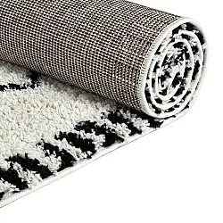 Alfombras de pelo largo - Tiznit (blanco/negro)