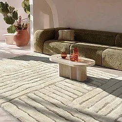 Alfombras de pelo largo - Tyros (beige/crema)