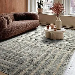 Alfombras de pelo largo - Tyros (crema/gris)