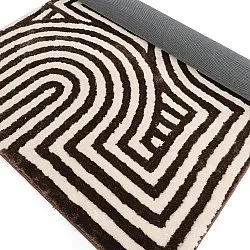 Alfombras de pelo largo - Volos (crema/marrón)