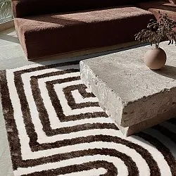 Alfombras de pelo largo - Volos (crema/marrón)