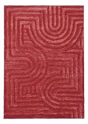 Alfombras de pelo largo - Volos (rojo/rosa)